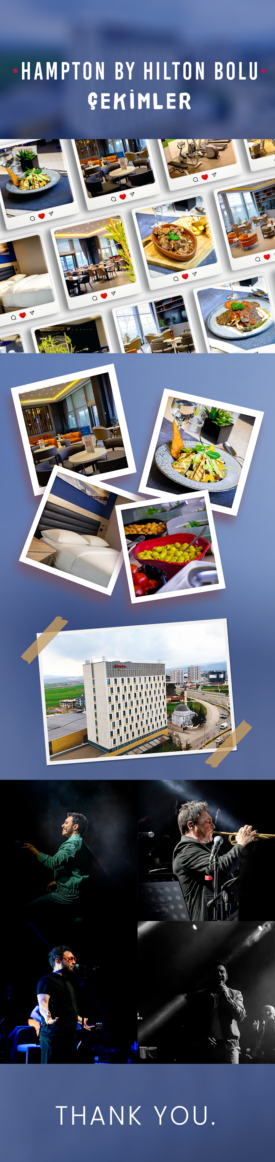 Hampton by Hilton sosyal medya yönetimi fotoğraf çekimi PR ve marka yönetimi çalışması